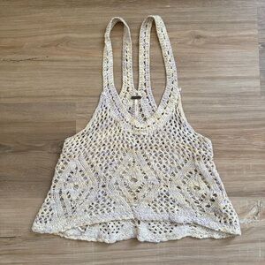 Free People Crochet Women’s Summer Beachy Boho Top Size S